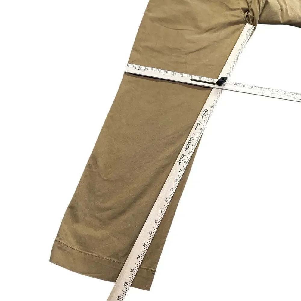 Polo Ralph Lauren Mens Chino Pants Cotton Stretch Tan Khaki 34x32 Classic Fit